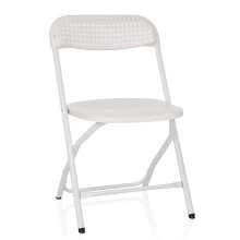 hjh OFFICE folding chair with a load capacity of up to 250 kg TUDELA XXL PRO W folding camping chair, indoor and outdoor folding chair, white