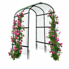 unho Tall Garden Arch for Climbing Plants, Metal Rose Arch Trellis