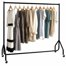 7RiversART Metal Heavy Duty Clothing Garment Rack, 182.5 CM Clothes Rail with Bottom Rack for Coats, Skirts, Shirts, Sweaters, Holds up to 80 kg