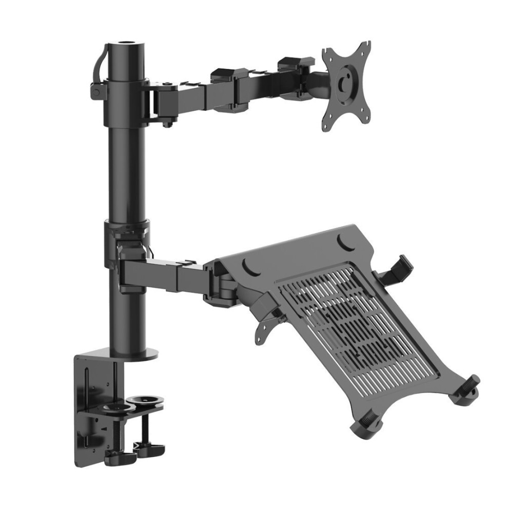 Thingy Club Adjustable Computer Monitor Arm Desktop Mount Stand Workstation Support Bracket Holder (Laptop & Monitor) 5051227937353