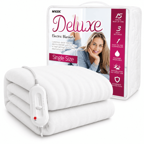 MYLEK (Non-Woven, Single) Mylek Heated Electric Blanket Machine Washable