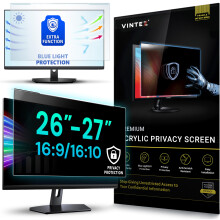 VINTEZ Universal 26", 27" - 16:9/16:10 Aspect Ratio - Computer Privacy Screen Filter for Widescreen Computer Monitors - 24.1" x 15.1" = 612 x 384 mm