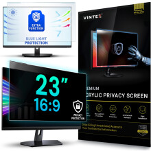 VINTEZ Universal 23" - 16:9 Aspect Ratio - Computer Privacy Screen Filter for Widescreen Computer Monitors - 20.6" x 12.0" = 524 x 306 mm