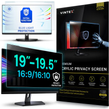 VINTEZ Universal 19", 19.5" - 16:9/16:10 Aspect Ratio - Computer Privacy Screen Filter for Widescreen Computer Monitors