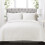 Lush Decor Quilt Diamond Pattern Solid 3 Piece Oversized Bedding Blanket Bedspread Set, Cotton, White, King 1