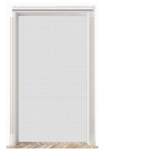 VeYocilk Silver 100 x 210cm Chain Fly Screen for Doors Aluminum Chain Curtain Metal Fly Blinds for Keeping out Flies