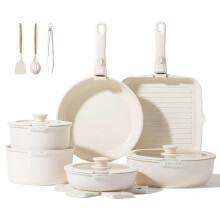 JEETEE Pots and Pans Set Non Stick 25pcs, Kitchen Cookware Sets with Detachable Handle, Induction Nonstick Cookware Set with Removable Handle