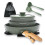 Kitchen Academy Non Stick Cookware Set, 10 PCS with Detachable Handle Green 1