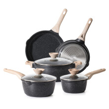 Kordisen Pots and Pans Sets Non Stick, Induction Hob Pan Set, 5 Piece Kitchen Cookware with Lids, Compatible with All Stovetops, PFOA Free
