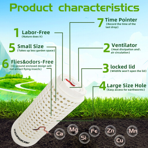 ZZOFSWORM In-Ground Worm Compost Bin 1