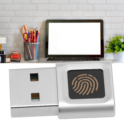 Yunir USB Fingerprint Reader, 360 Degrees Touch Fast Matching High Sensitivity Fingerprint Reader, Auto Improve Sensitive for 10, 11 1