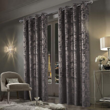 always4u Soft Velvet Curtains 100% Blackout for Window for Bedroom Thermal Gold Foil Printed Shining Luxury Window Treatment Drapes for Living Room 1