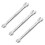 3X Silver Tone 5.5mm x 7mm U Shape Double Open-Ended Wrench Tool 1