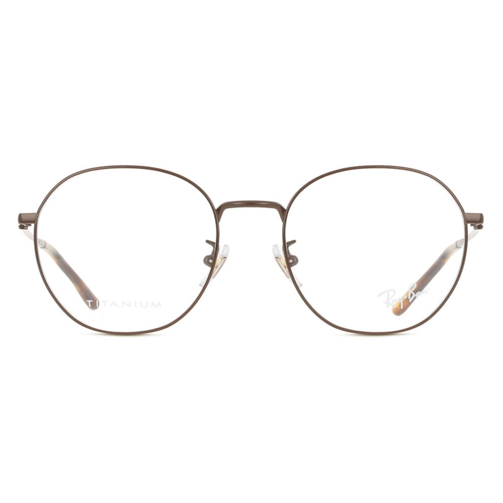 Ray - Ban Unisex Transparent Ray - Ban Rx8778d 1254 Optical Frames Titanium Brown Squared Normal - Image 4