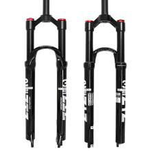 26''/27.5/''29'' MTB Bike Suspension Fork 120mm Travel Double Air Chamber Fork Bicycle Shock Absorber Air Fork QR 9 * 120mm + ABS Adjustment for