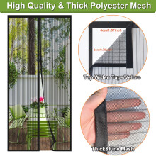 Risareyi Magnetic Fly Screens for Doors 175x270cm, Black