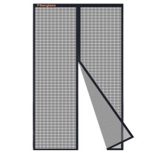 Risareyi Magnetic Fly Screens for Doors in Fiberglass, 115x200cm, Black