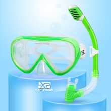 Kids Snorkel Set Panoramic Snorkel Mask, Anti-Fog Youth Scuba Diving Mask Anti-Leak Dry Top Snorkel