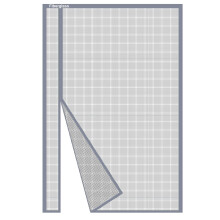 Risareyi Side Opening Magnetic Fly Screens for Doors 205x235cm, Grey