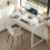 ODK 100x48 cm Desk, Computer Desk for Home Office, White 2