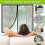Risareyi Magnetic Fly Screens for Windows 155x160cm, White 2