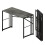 Lutown-Teen Folding Computer Desk 103 cm No Assembly Required, Grey 1