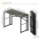 Lutown-Teen Folding Computer Desk 103 cm No Assembly Required, Grey 2