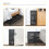 Lutown-Teen Folding Computer Desk 103 cm No Assembly Required, Grey 5