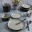 Gibson Soho Lounge Sofia Coupe Dinnerware Set, Service for 4 (12pcs), Grey 5