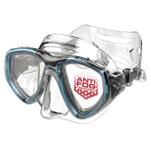 SEAC Clear – Dual-Lens Silicone Diving Mask | Antifog Low Volume Mask for Diving and Snorkeling