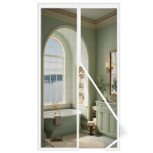 MAGICDOOR Magnetic Screen Door 150x260cm-White of Fibreglass