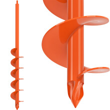 BeneLabel Auger Drill Bit Garden, 81 x 8.9cm Post Hole Digger Bulb Planting Digging Tool Extended Soil Earth Ground Spiral Shaft for