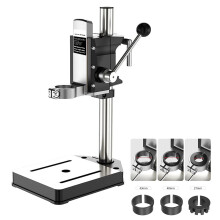 Hand Drill Press Stand, Benchtop Drill Press Workbench, Adjustable Punch Stand, Repair Tool with Aluminum Alloy Base, Integrating Drilling