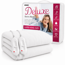 (Non-Woven, Super King) Mylek Heated Electric Blanket Machine Washable