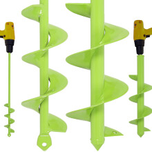 9X40cm,4X42cm Auger Drill Bit for Planting – Heavy Duty Garden Tools, Spiral Auger Drill Bit for Planting Bulbs, Flowers, Trees