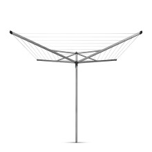 Brabantia 40m Essential Rotary Washing Line + Ground Tube (Grey)