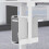Mocoli PC bracket, Host wall bracket PC bracket under desk computer suspension holder space-saving height and width adjustable white 2