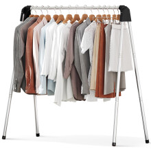 SYKIARIOL Clothes Rail, Efficient Clothes Drying Rack, Collapsible Drying Rack, Foldable Drying Rack, Heavy Duty Stainless Steel Clothes Rail (141cm)