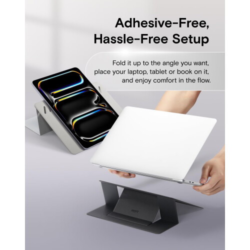MOFT Laptop Stand for Desk, Non-Adhesive Laptop Stand with 2 Adjustable Viewing Angles 2