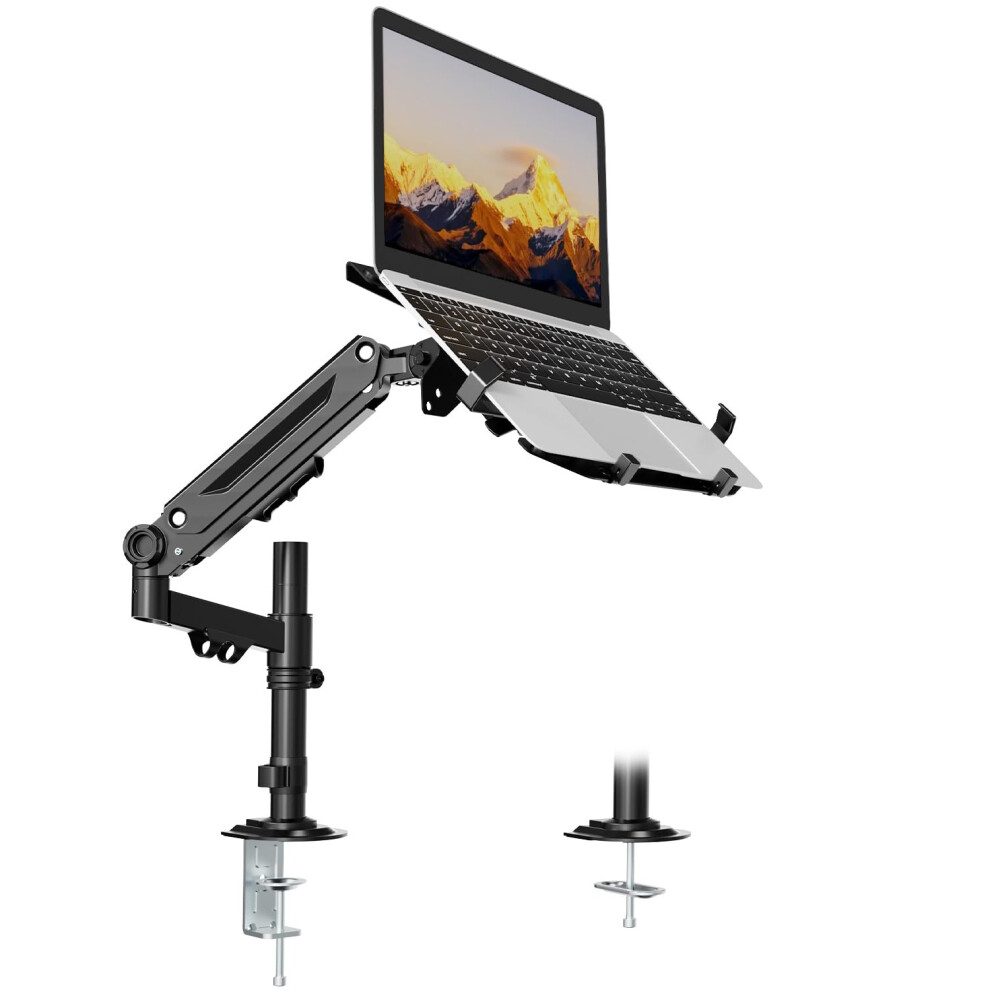 Putorsen Monitor Arm With Laptop Mount For Up To 40" Screen And Up To 18" Notebook, Height Adjustable Tilt, Swivel & Rotate, Weight Capacity 12 Kg 5051227958174