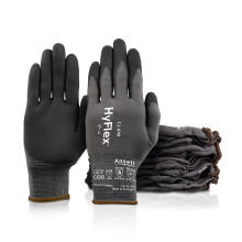 Ansell HyFlex 11-840, Professional Work Gloves, Abrasion Resistant Nitrile Coating with Firm Grip, Multipurpose Nitrile Gloves