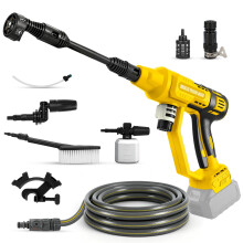 Cordless Pressure Washer Compatible with Dewalt 20V Battery, 4 Working Modes Max 65 Bar, Brushless Handheld Power Washer