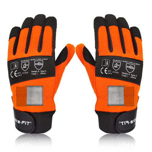 Intra-FIT Chainsaw Gloves Latest Standard Both Hand Protection Class 1