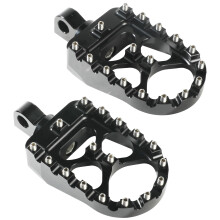 Motorcycle Foot Pegs, CNC Wide Foot Pegs for Dyna Sportster Iron 883 Black
