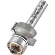 Trend Professional Bearing Guided Ovolo Router Cutter, 3mm Radius, 1/4 Inch Shank, 18.7mm Cut Diameter, 9.5mm Cut Length, Two Bearings, TCT