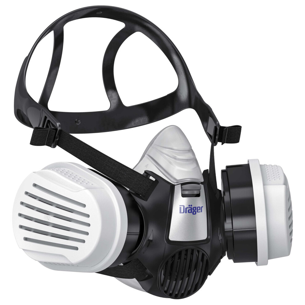 Drã¤Ger Spray Paint Mask, Respirator Mask X-Plore 3300 + 2X Reusable A2 P3 Filters For Airbrushing 5051227968487