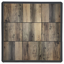 Nicoman Portable Dance Floor Tiles|Tap Dancing, Jazz, Ballet, Irish Dance|Easy to Assemble|9 Tiles (36″x36″) - Oak Wood effect