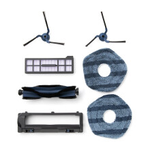 eufy Replacement Parts Kit X10 Pro Omni Robot Vacuum, Roller Brush with Bristles and Rubber, Brush Guard, 2 Side Brushes, Washable Filter