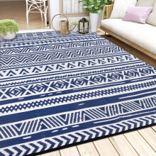 Enyhom Waterproof Outdoor Rug Large, Reversible Plastic Straw Garden Mat, UV Resistant Foldable Patio Carpet for Camping Balcony Backyard Deck