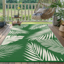 GENIMO Outdoor Rug 180x275cm – Waterproof Reversible Washable Garden Carpet, UV Resistant Large Outdoor Rug for Patio, Picnic, RV, Balcony, Backyard